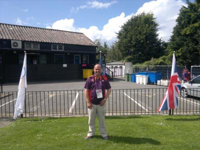 Cleankill's Mike working as a London 2012 Olympics volunteer